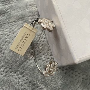 Talbots Sterling Silver Bracelet with Fake Diamonds NWT